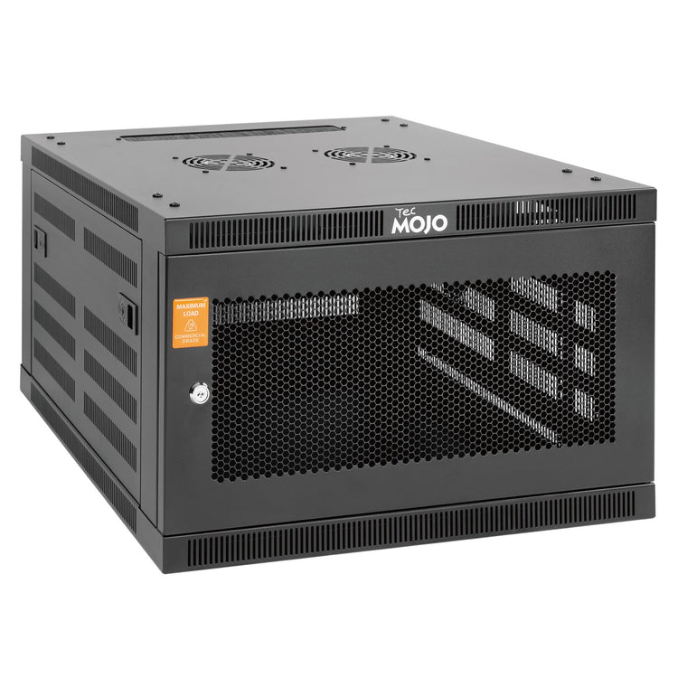 Tecmojo 6U 600mm Depth Mesh Door Elite Wall Mount Cabinet( Flat Pack)