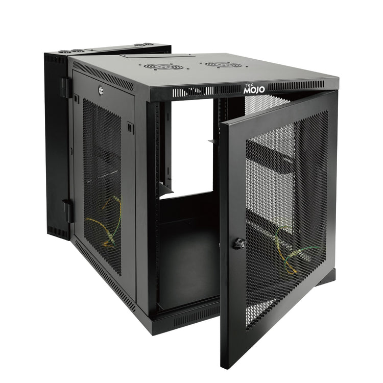 Tecmojo 12U 700mm Depth Hinged Back Perforated Wall Mount Cabinet ( Swing out Series)