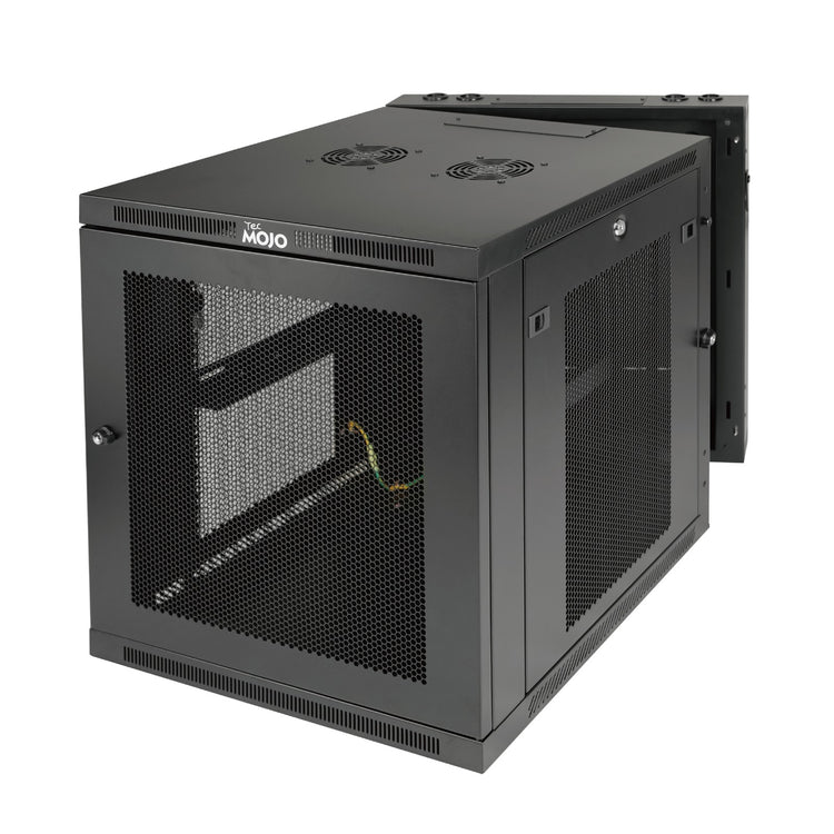 Tecmojo 12U 700mm Depth Hinged Back Perforated Wall Mount Cabinet ( Swing out Series)