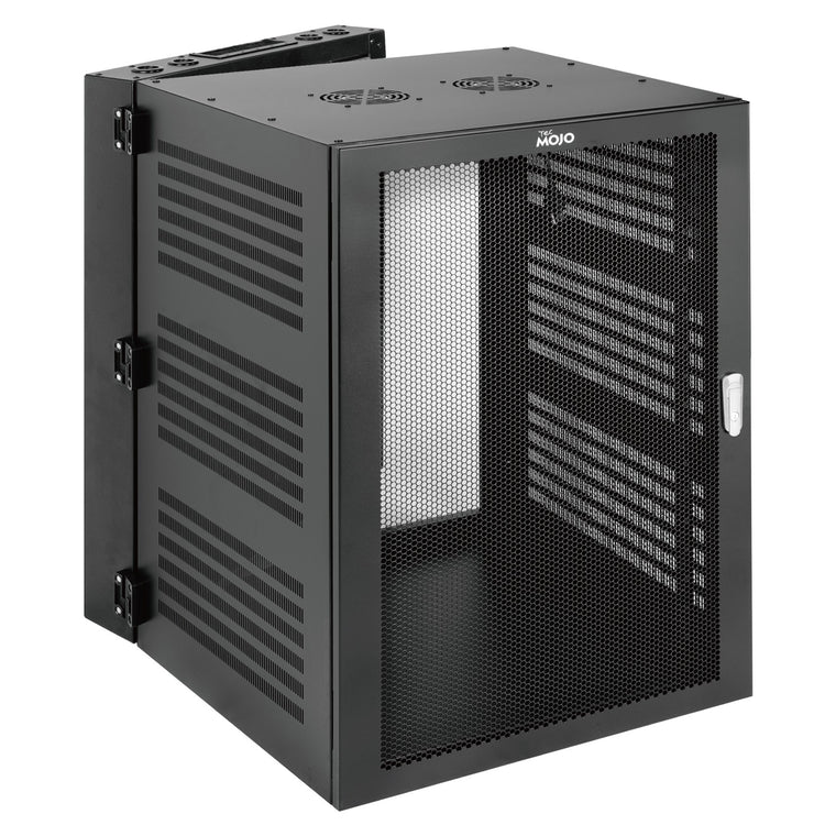 Tecmojo 18U 700mm Depth Hinged Back Perforated  Wall Mount Cabinet ( Swing out Series)
