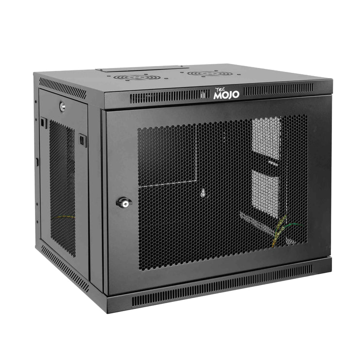 Tecmojo 9U 600mm Depth Mesh Door Professional Wall Mount Cabinet( Fully Welded)