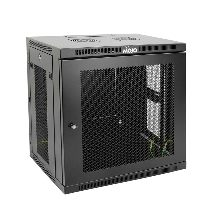 Tecmojo 12U 600mm Depth Mesh Door Professional Wall Mount Cabinet( Fully Welded)