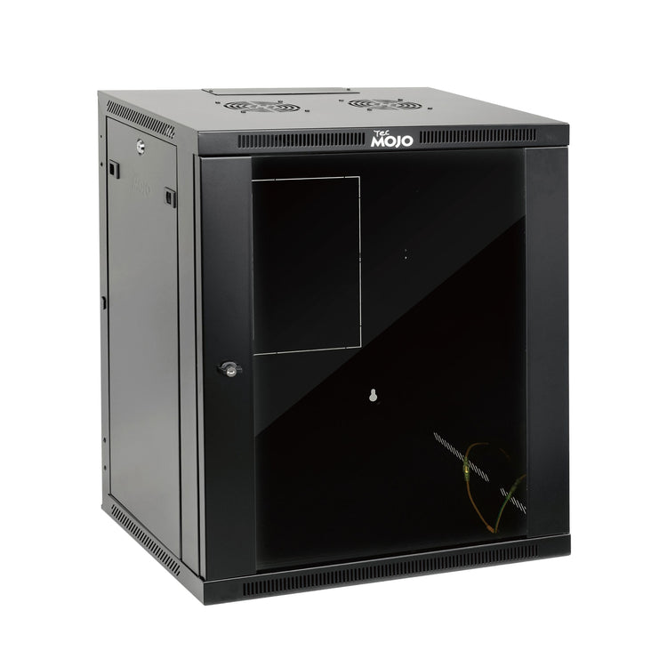 Tecmojo 15U 600mm Depth Glass Door Professional Wall Mount Cabinet( Fully Welded)