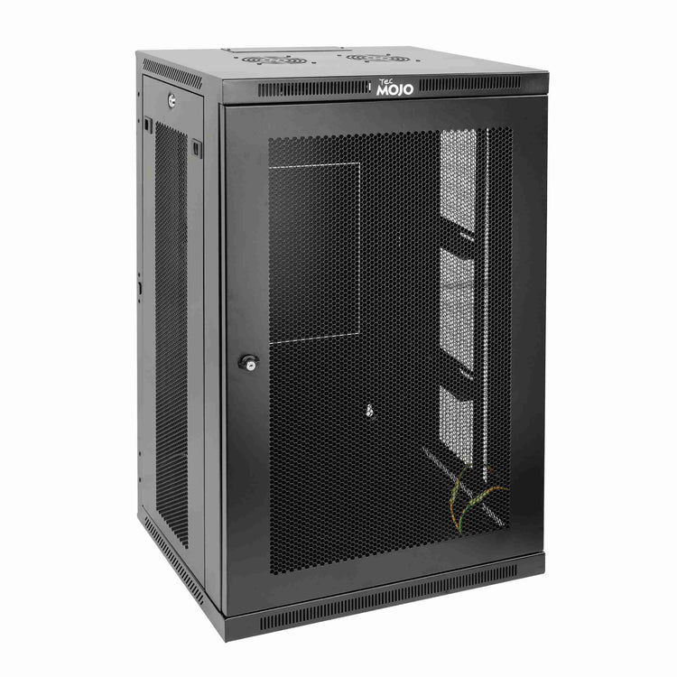 Tecmojo 18U 600mm Depth Mesh  Door Professional Wall Mount Cabinet( Fully Welded)