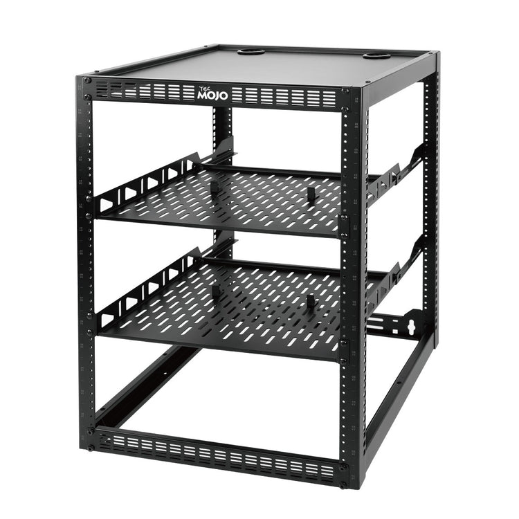 Tecmojo 16U Open Frame Network Rack for 19" Networking Device