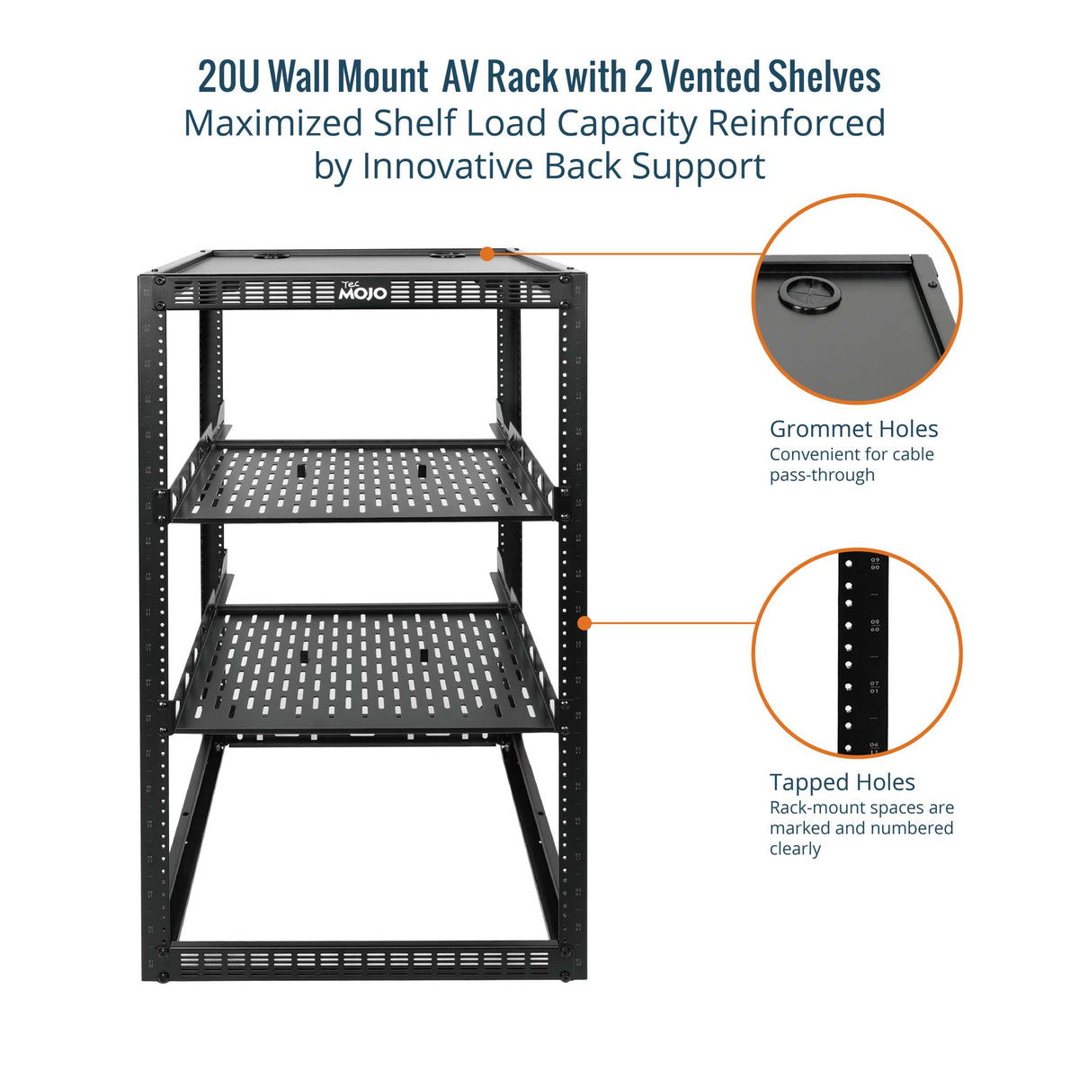 20u Rack Size 20U Open Frame Network Rack 19