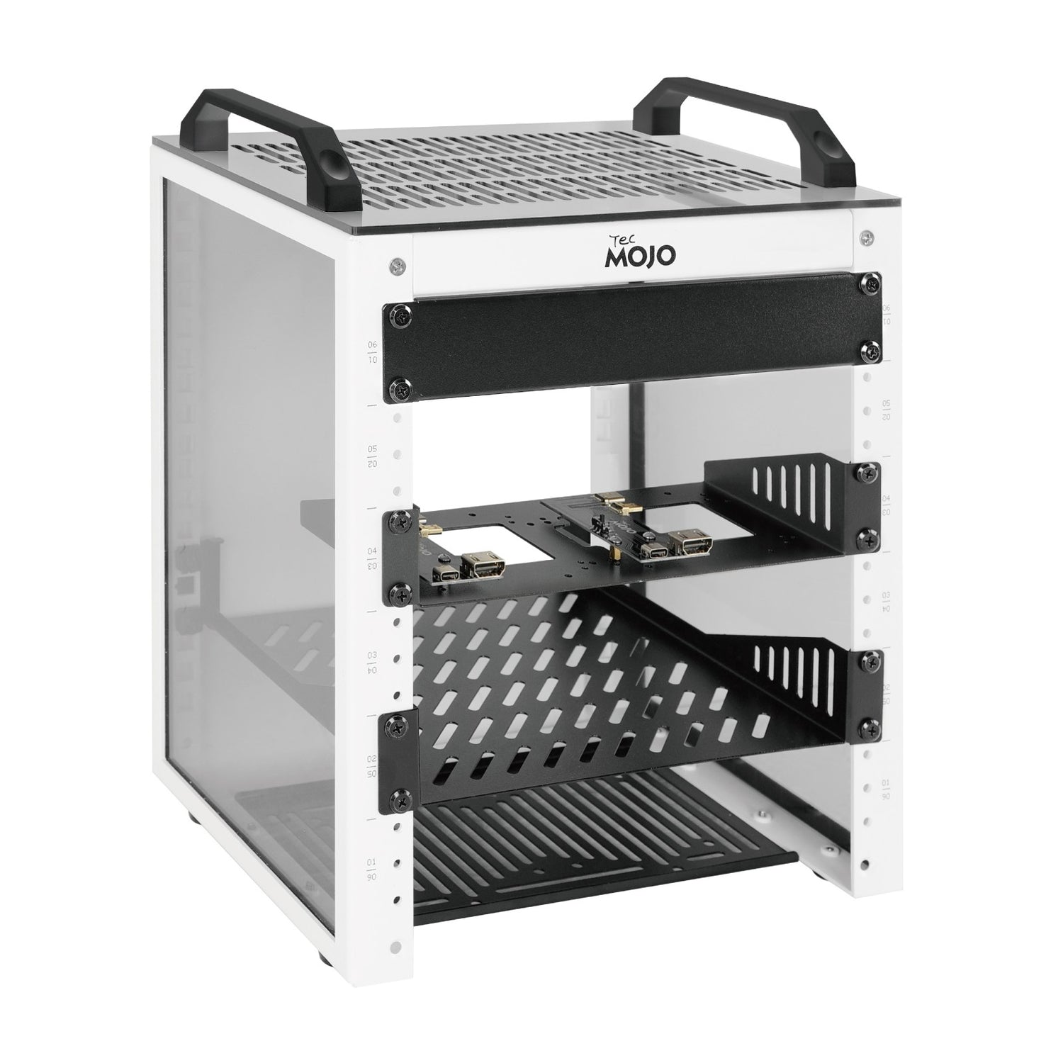 Tecmojo 6U Network Rack Mini Server Rack with 2 Side Translucent Panel