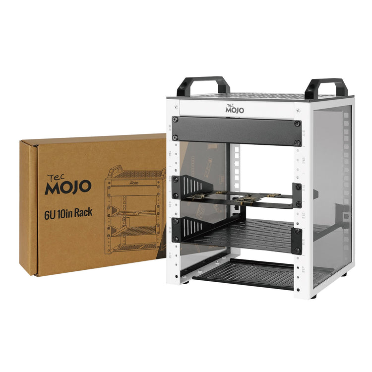 Tecmojo 6U Network Rack Mini Server Rack with 2 Side Translucent Panels