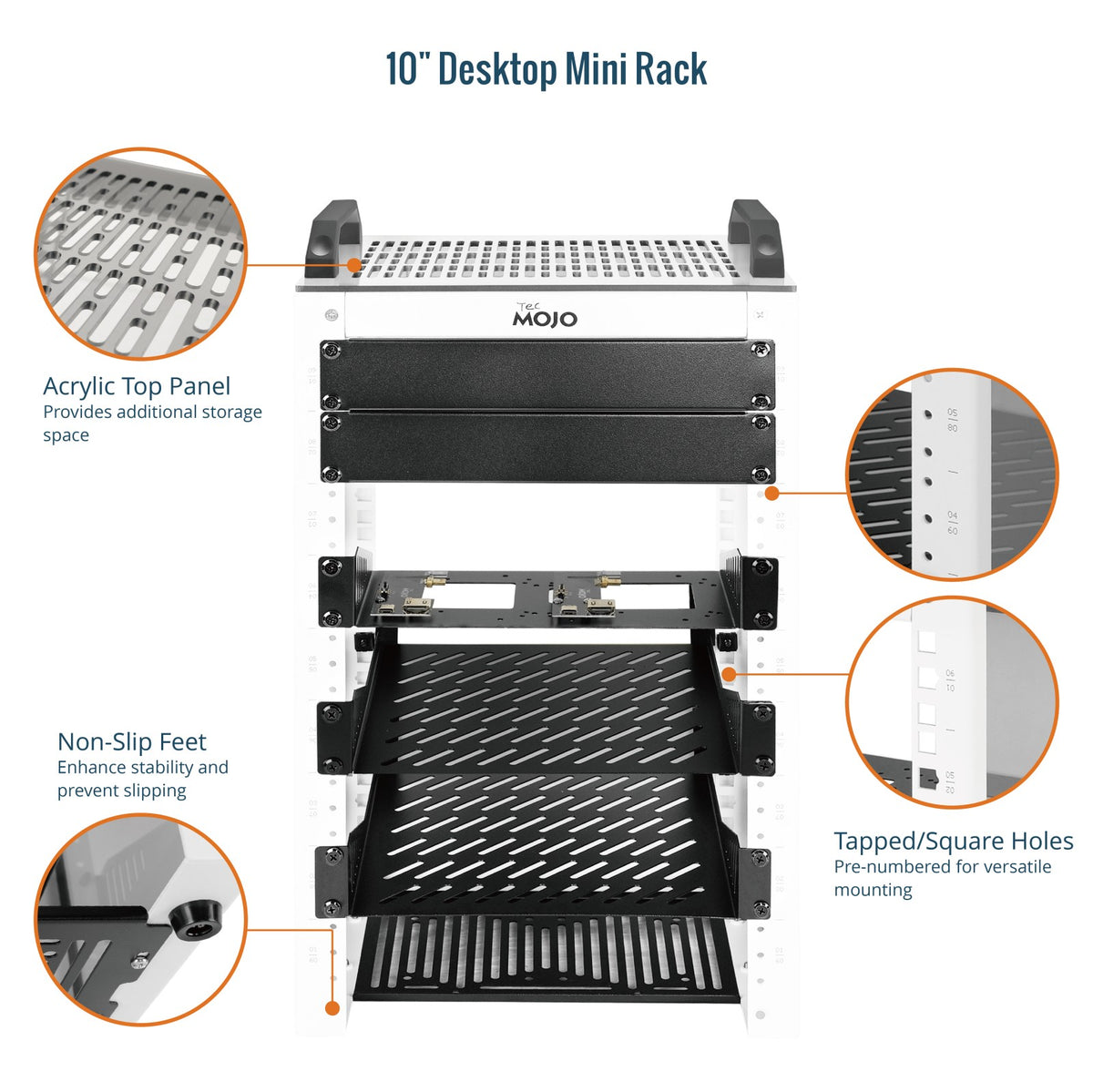 Tecmojo Mini Rack Project Tecmojo 9U Network Rack Mini Server Rack with 2 Side Translucent Panel