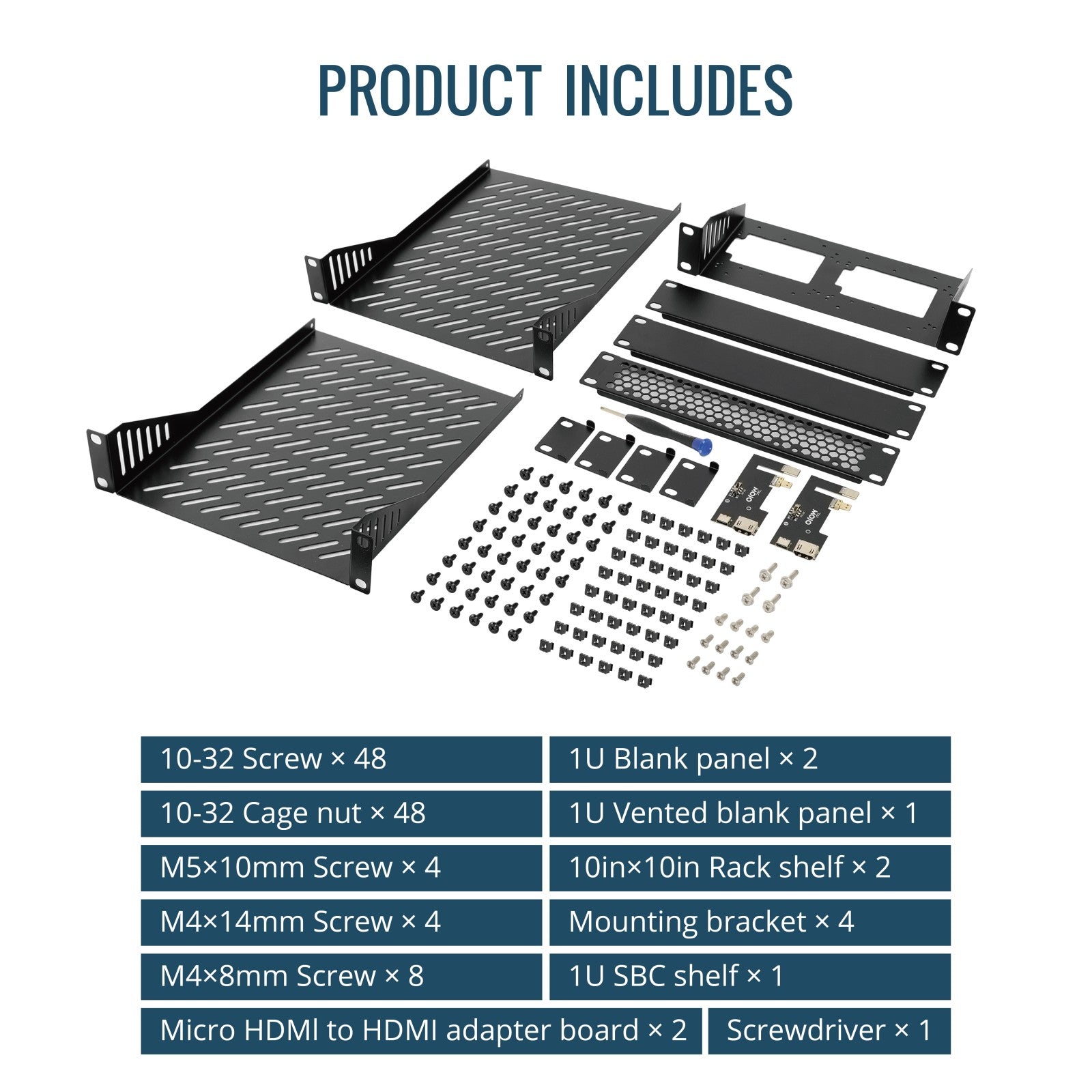 Tecmojo 12U Network Rack Mini Server Rack with 2 Side Translucent Pane