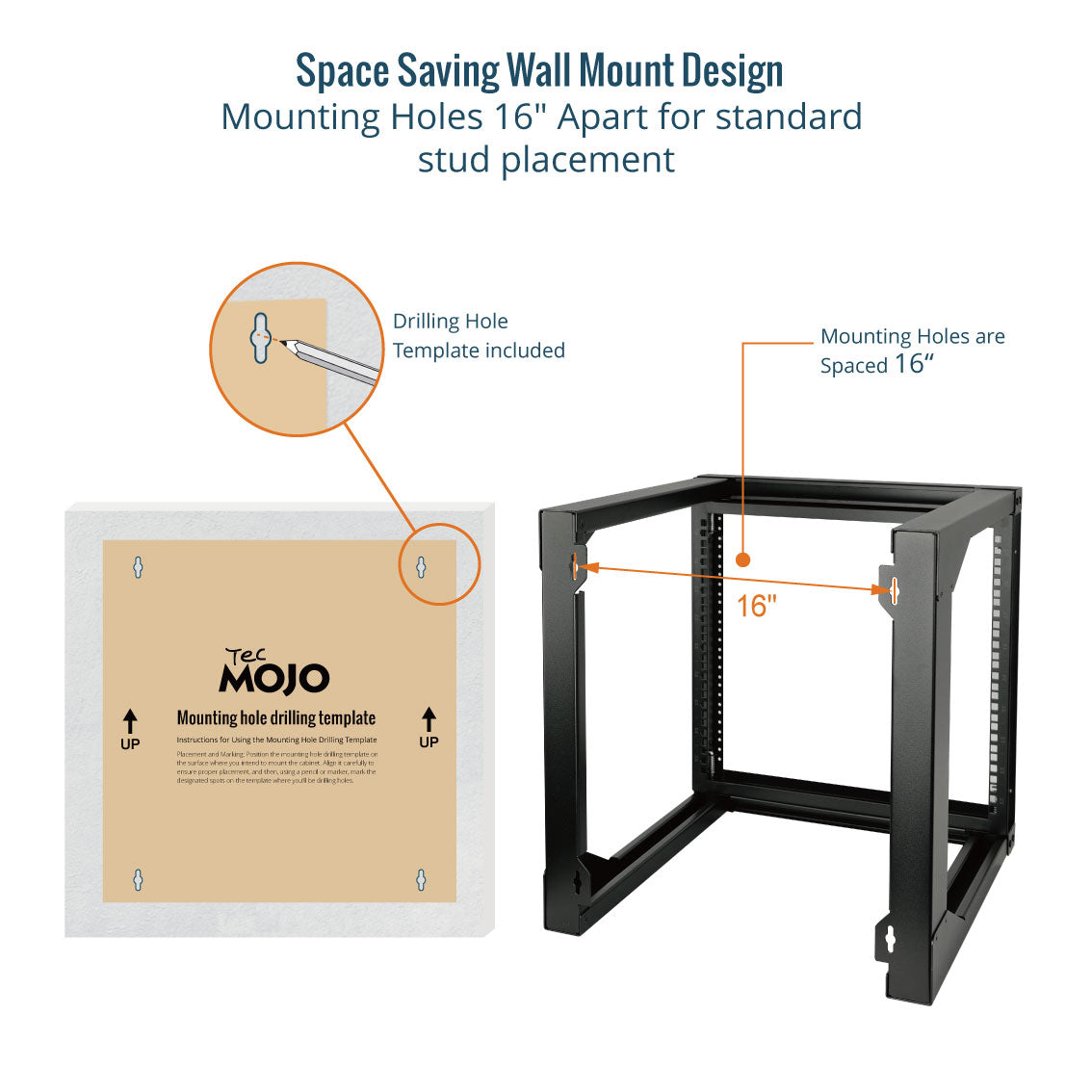 12U Wall Mount Rack Network Cabinet For 19" IT Equipment,with Lockable Mes
