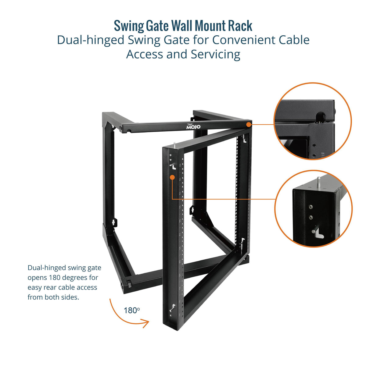 Gate For Racks 12U Wall Mount Rack,Swing Gate,18