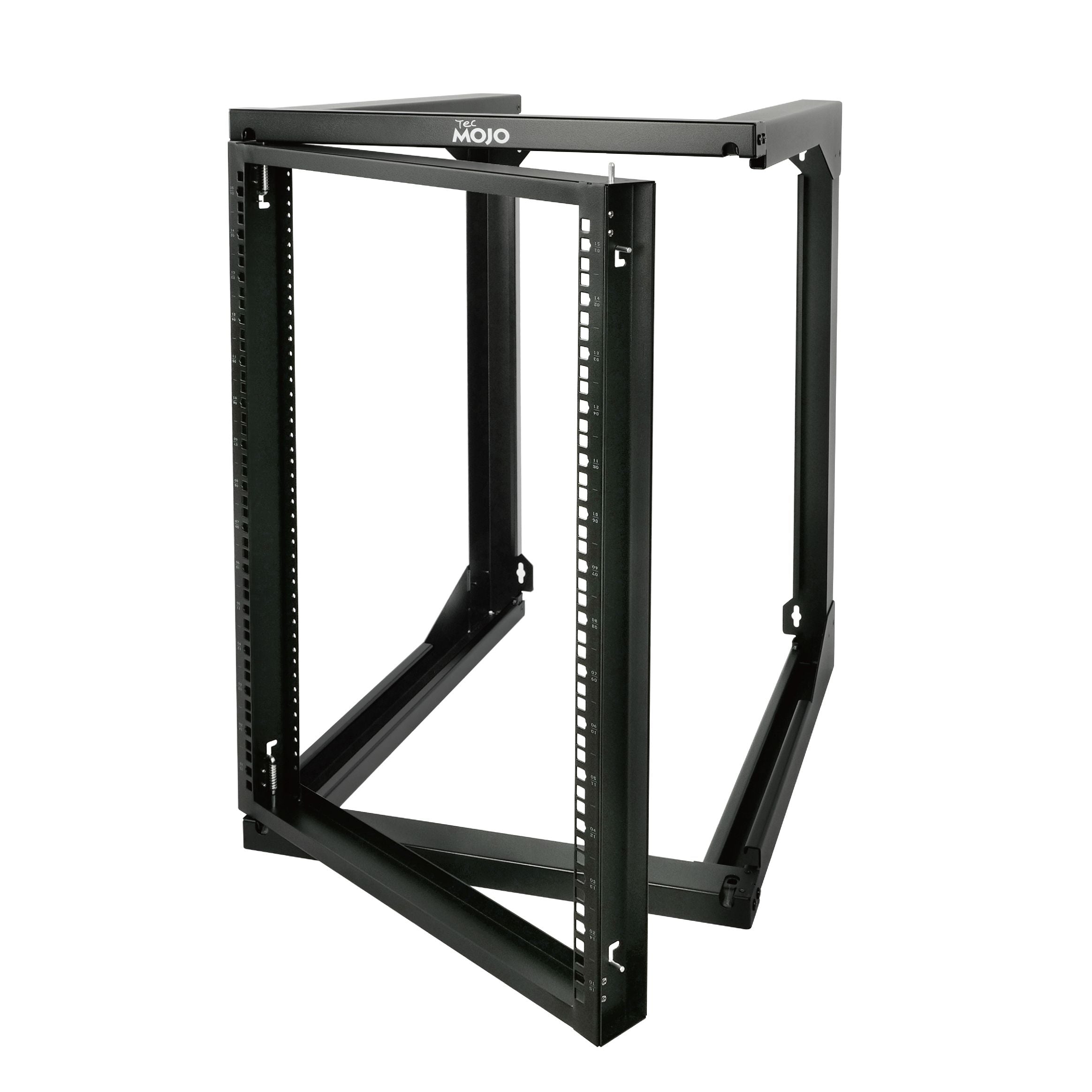 15U Swing Gate Wall Rack 24