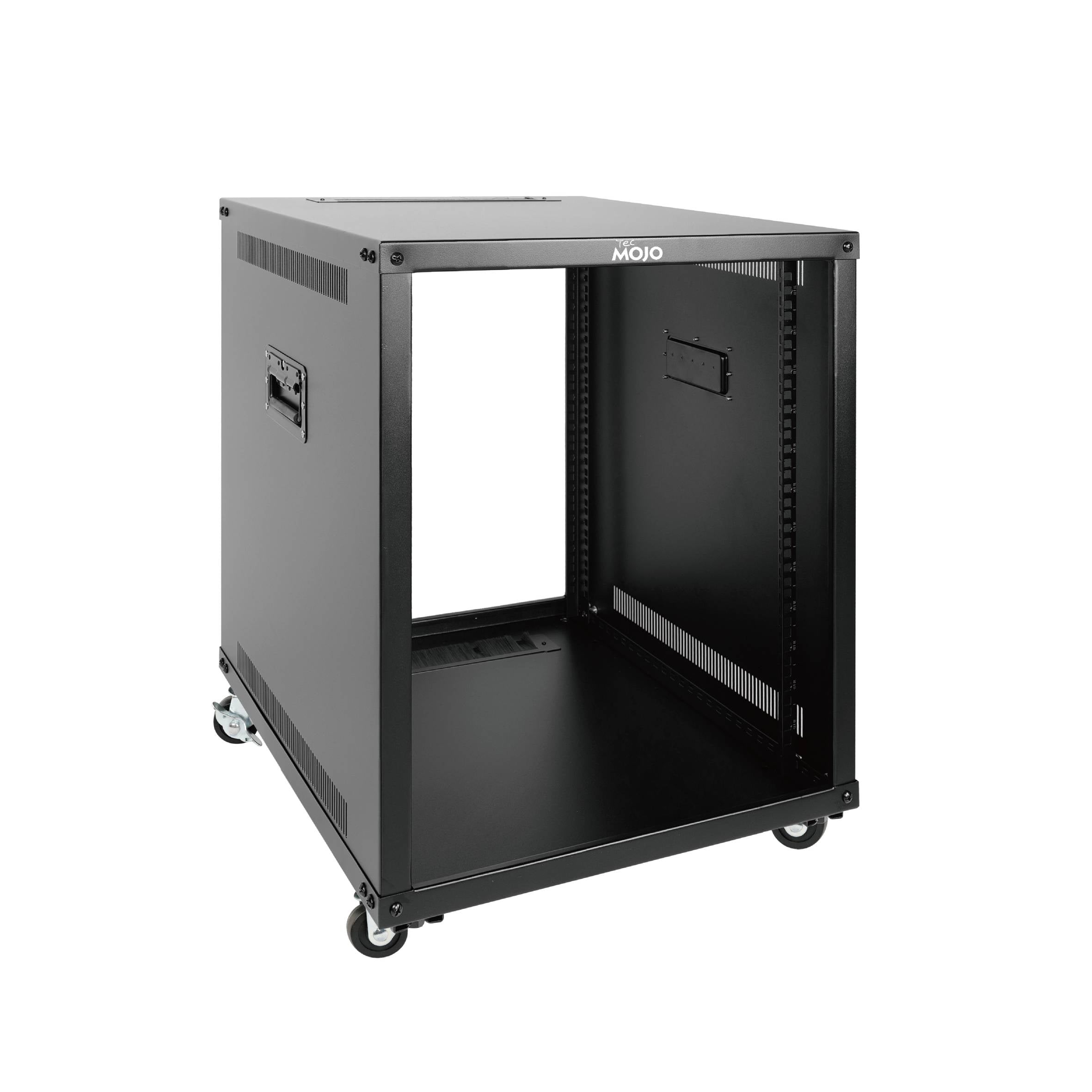 Tecmojo 12U Portable Rolling Network Rack 4-Post Open Frame Server Rac