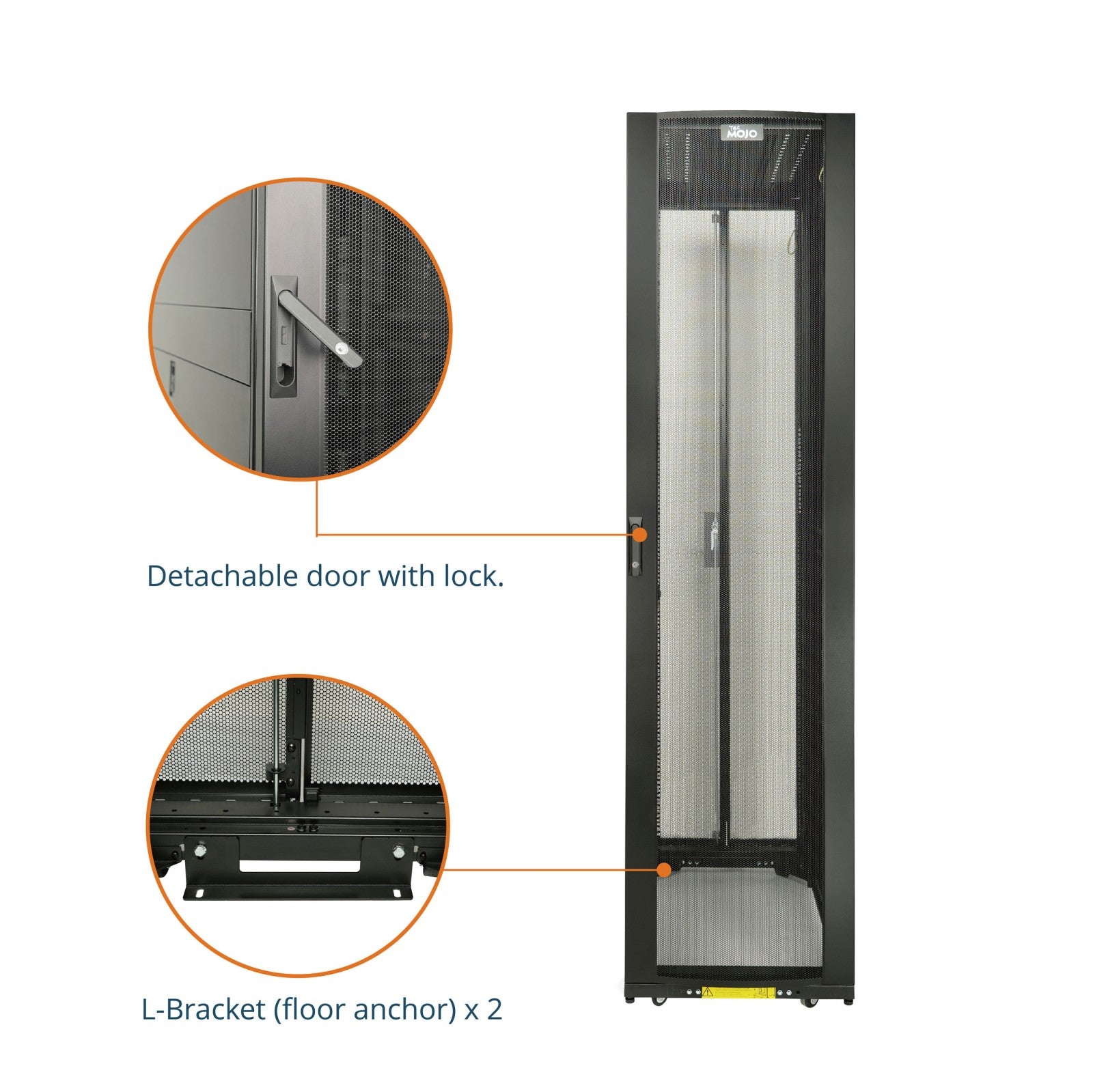 52U Server Rack Cabinet,Excellent Ventilation | Tecmojo