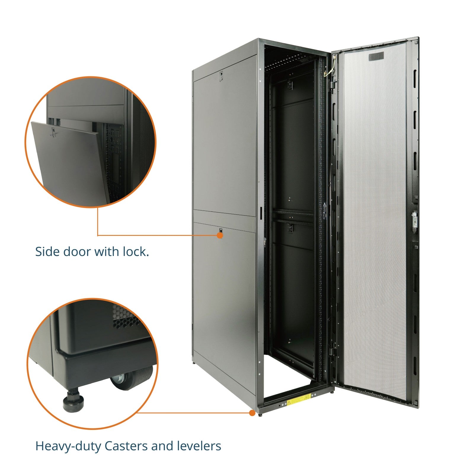 52U Server Rack Cabinet,Excellent Ventilation | Tecmojo