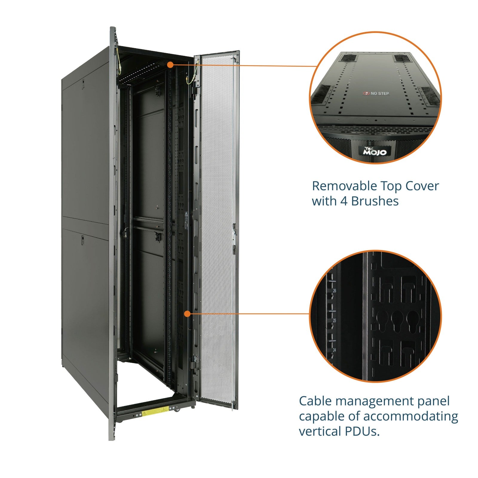 Server Rack 54u 52U Server Rack Cabinet,Excellent Ventilation | Tecmojo