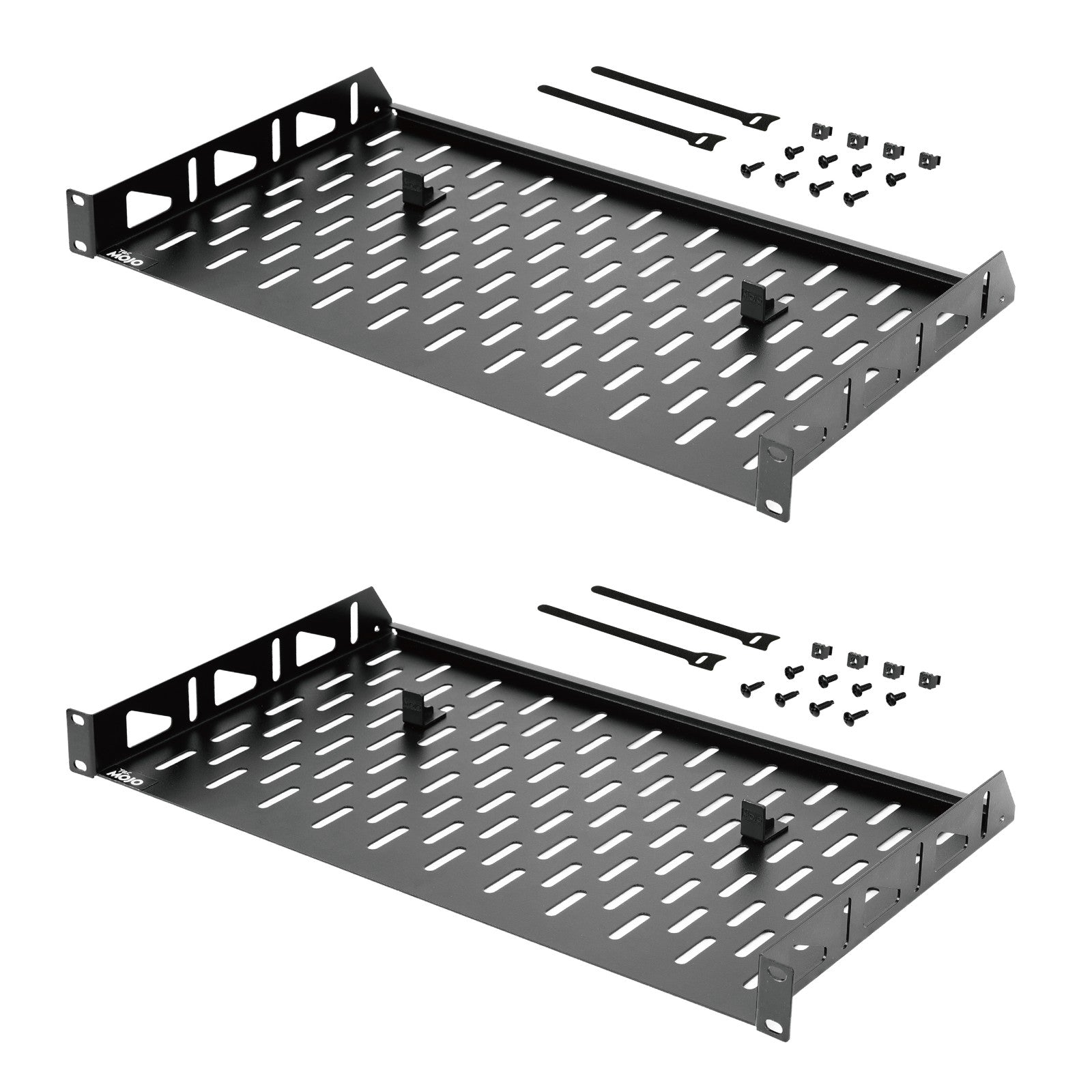 10 Inch Depth Rack Tecmojo 1U 10 inch Depth Rack Shelf with Anti-Slip Stops for 19 inch E