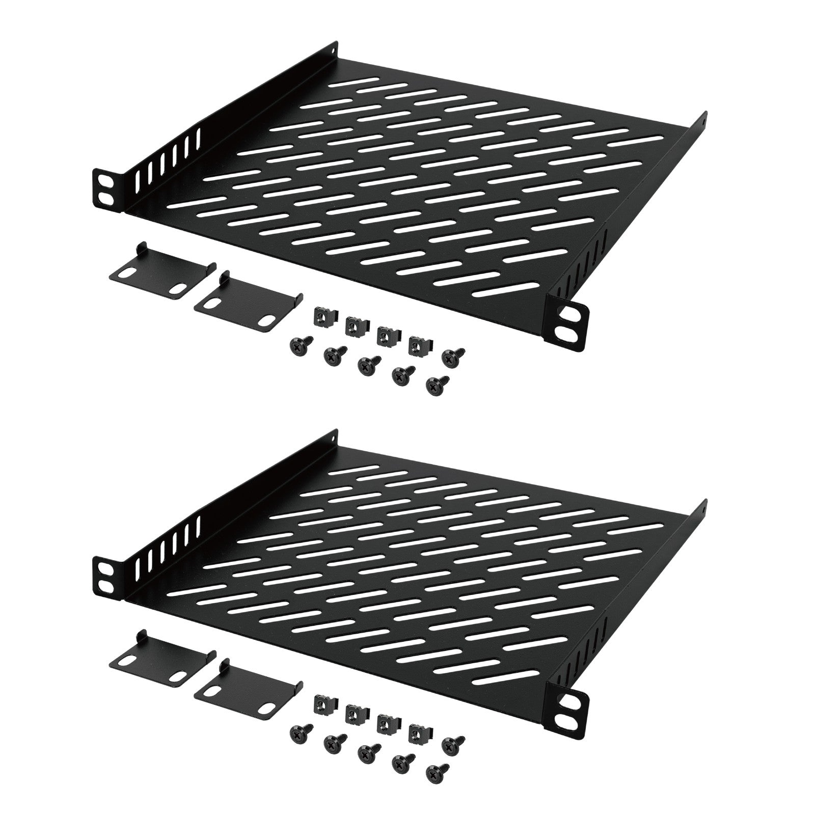 Tecmojo 2 Pack 0.5U Rack Mount Shelf for 10