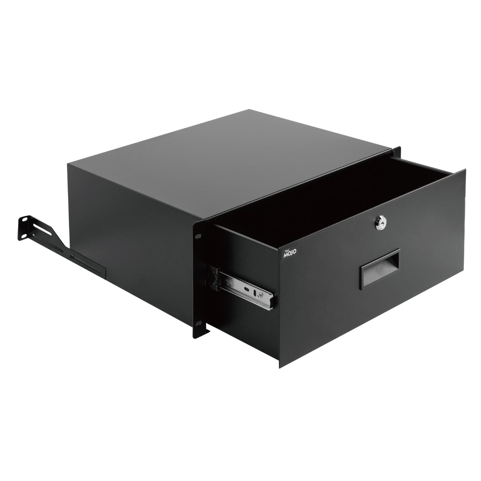 Tecmojo 4U Rack Drawer with Cable Management Holes for 19 inch Equipme