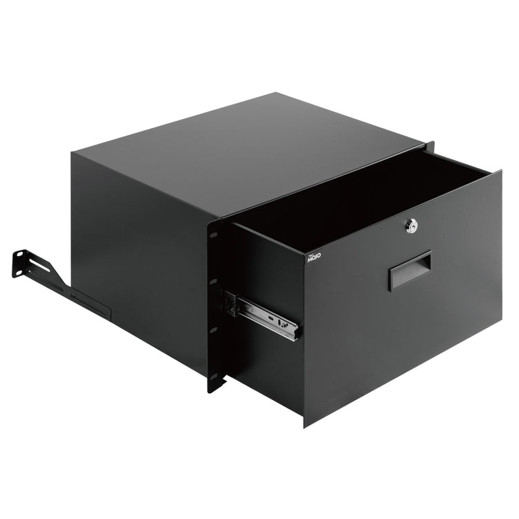 Tecmojo 6U Rack Drawer with Cable Management Holes for 19 inch Equipment-44lbs Weight Capacity