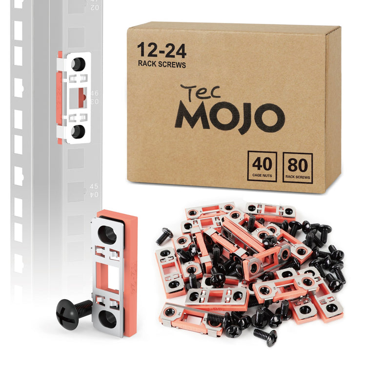 Tecmojo 12-24 RACK Screws  40PCS