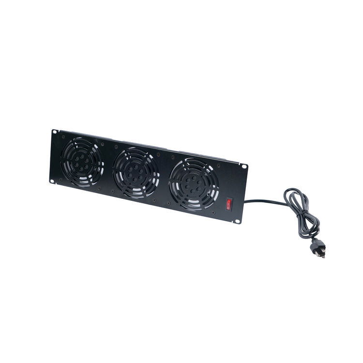 Tecmojo 3U Rack Mount 3 Cabinet Cooling Fans Panel for 19 inch Rack/Cabinet