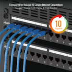 cat6a patch panel for reliable 10-gigabit ethernet connections