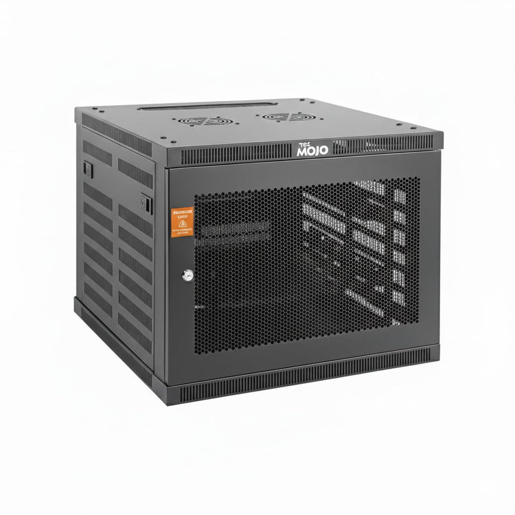 Tecmojo 9U 600mm Depth Mesh Door Elite Wall Mount Cabinet( Flat Pack)