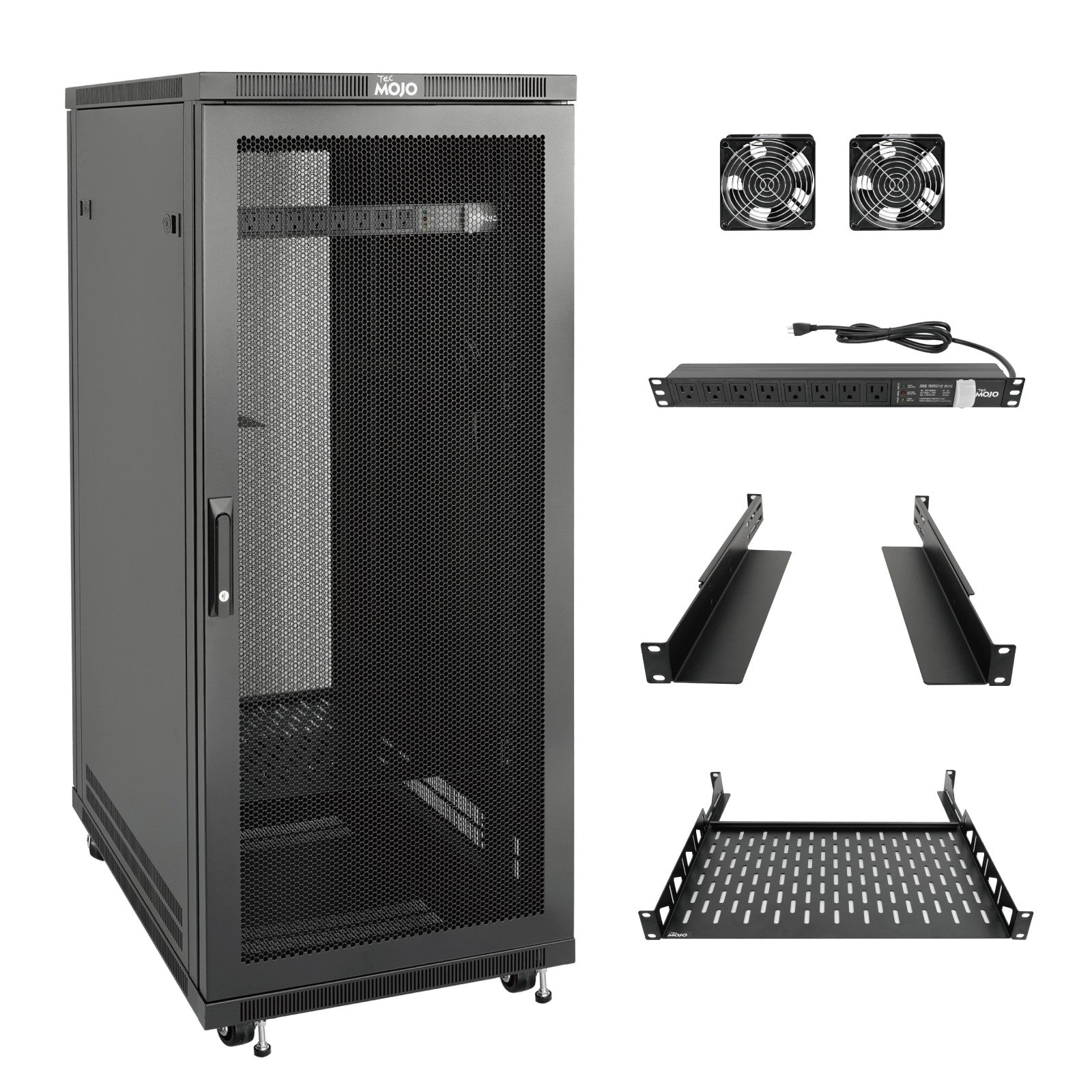 27 Inch Rack 27U Network Rack Cabinet,23.6 Inch Depth,Durability | Tecmojo