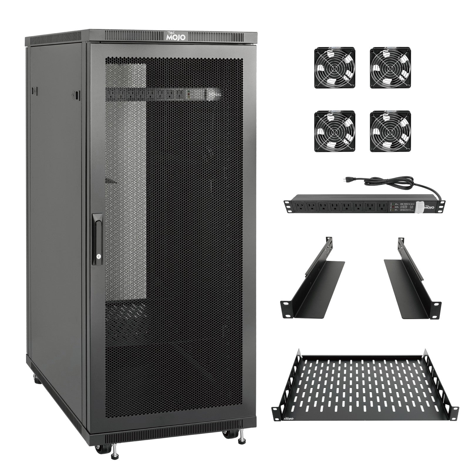 Netfox 27u Rack 27U Network Rack Cabinet,31.5 Inch Depth,Enhanced Security | Tecmojo