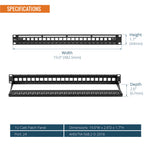blank keystone 1u patch panels dimensions