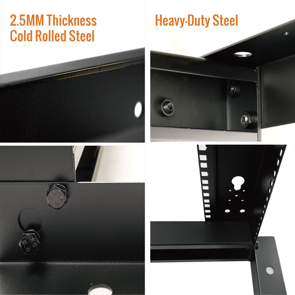 38u Standing Rack Tecmojo 38U 4 Post Adjustable Depth Open Frame Rack for 19in Equipment