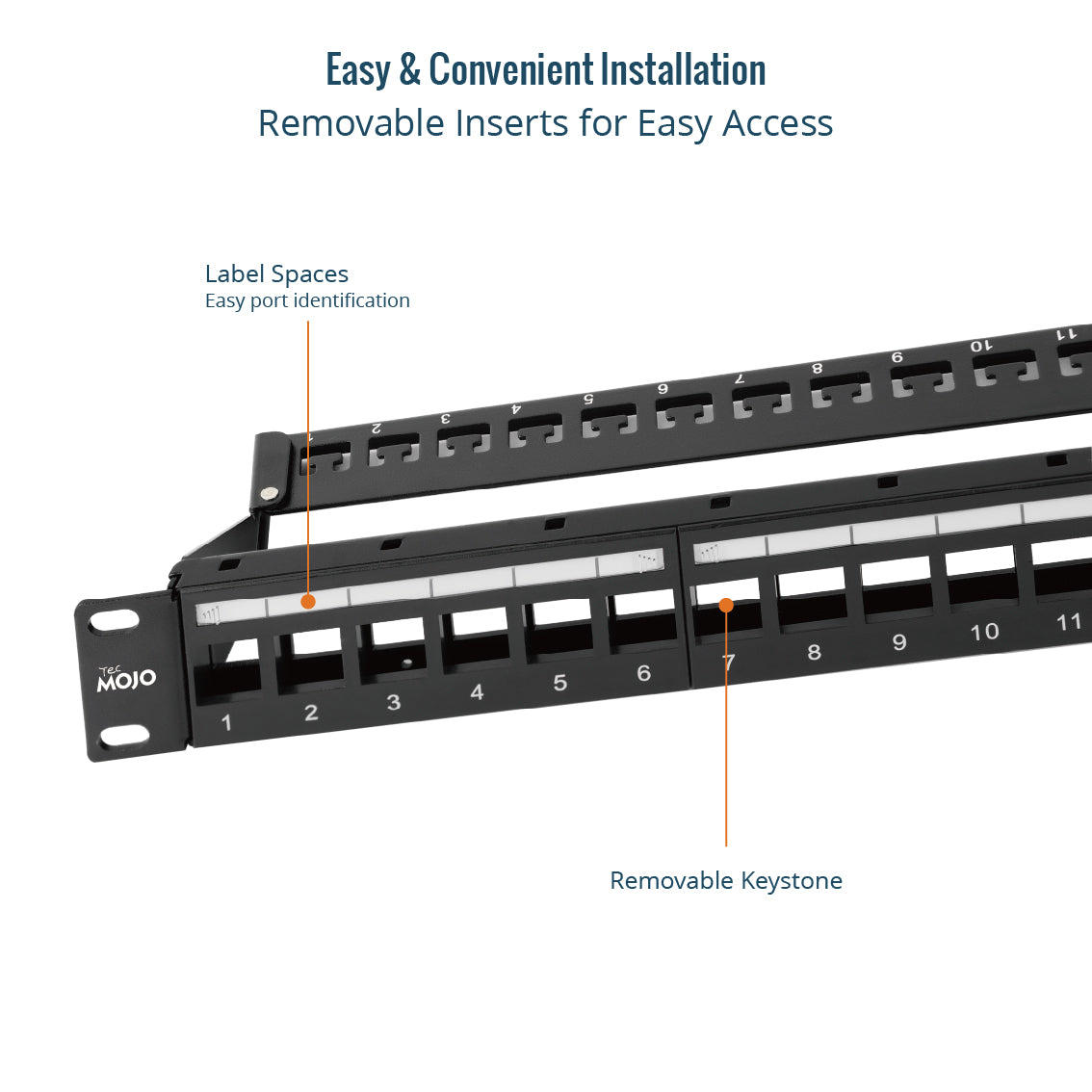 blank keystone 1u patch panels removable keystone