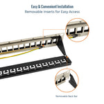 modular patch panel easy and convenient installation