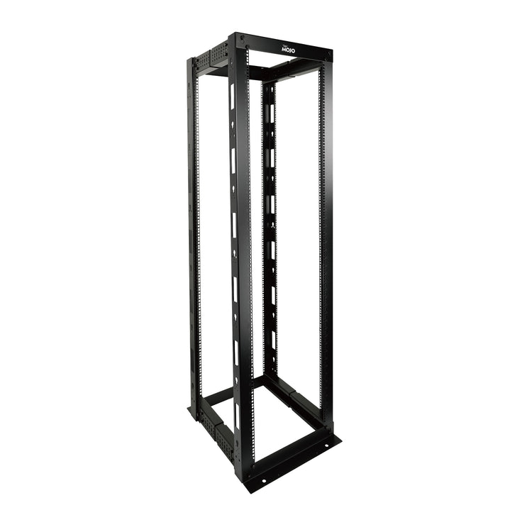 Tecmojo 45U   4 Post Adjustable Depth Open Frame Rack for 19 in Equipment（square hole）