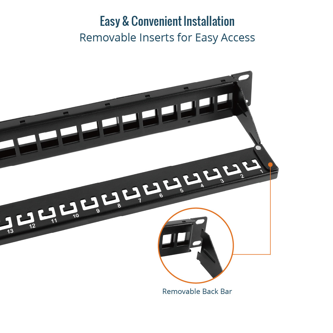 blank keystone 1u patch panels easy and convenient Installation