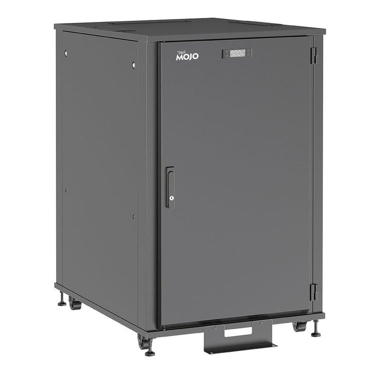 Tecmojo Black 24U Ucoustic Soundproof Server Rack