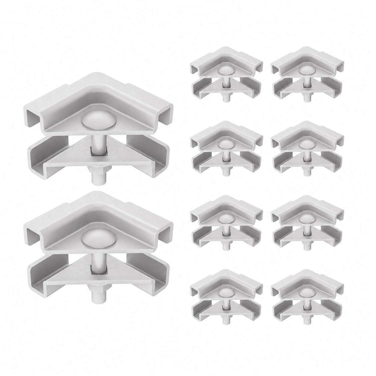 Tecmojo junction Splice Kit for 1.5 in Cable Runway Stringer, 5 Pair, White，
