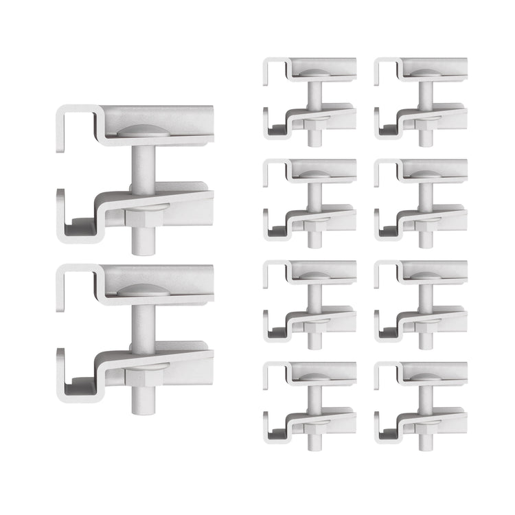 Junction Splice Kit for 1.5 in Cable Runway Stringer, 5 Pair, White