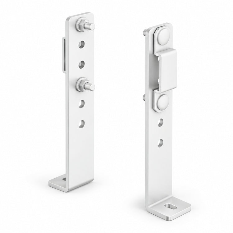 Adjustable Elevation Bracket Kit for 1.5 in Cable Runway, 4–6 in Height, White