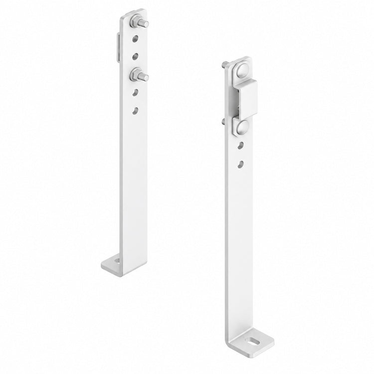 Adjustable Elevation Bracket Kit for 1.5 in Cable Runway, 10–12 in Height, White