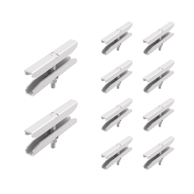 Butt Splice Kit for 1.5 in Cable Runway Stringer, 5 Pair, White