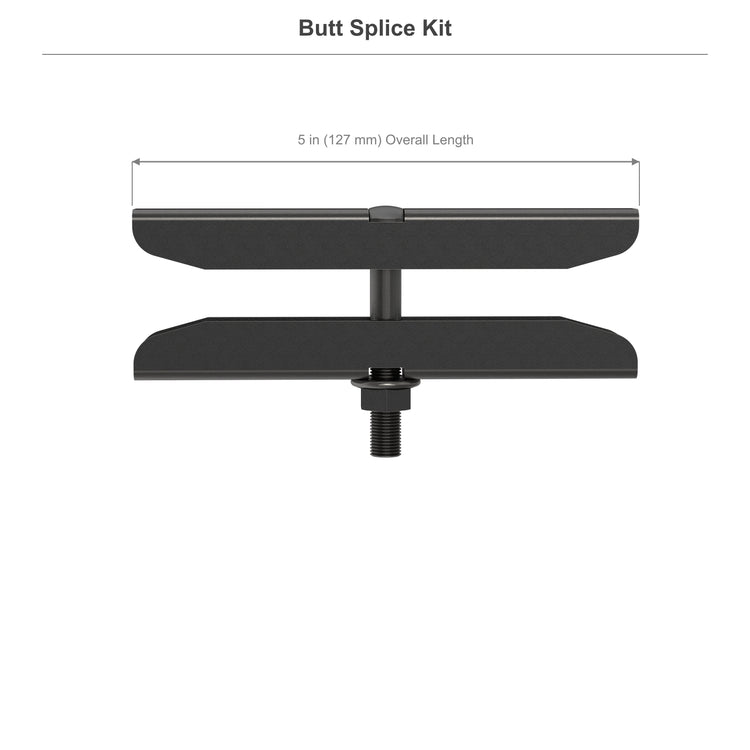 Butt Splice Kit for 1.5 in Cable Runway Stringer,5Pair, Black