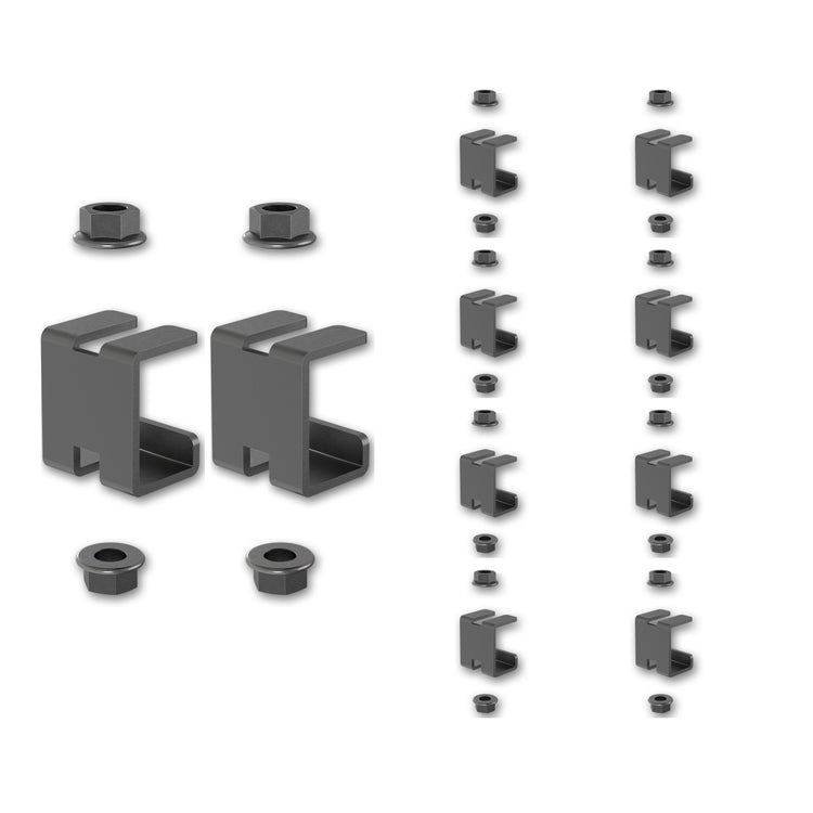 M10 Threaded Ceiling Support Kit for Cable Runway, 5 Pair,  Black