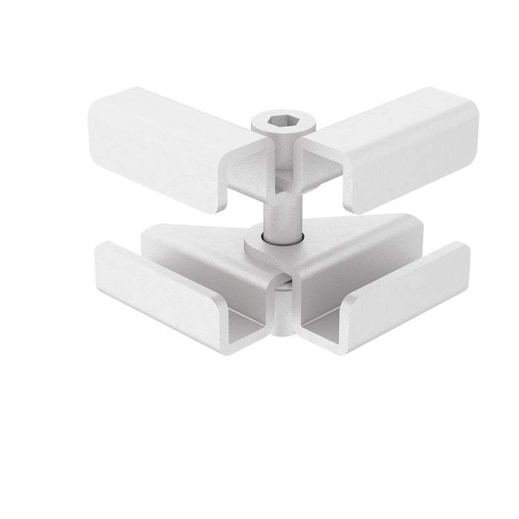 Adjustable Junction Splice Clamp Kit for 1.5 in Cable Runway Stringer, 5 Pair, White