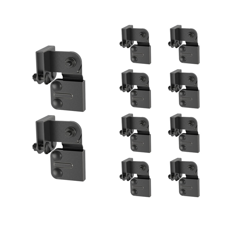 Side Swivel Splice Kit for 1.5 in Cable Runway Stringer, 5 Pair, Black
