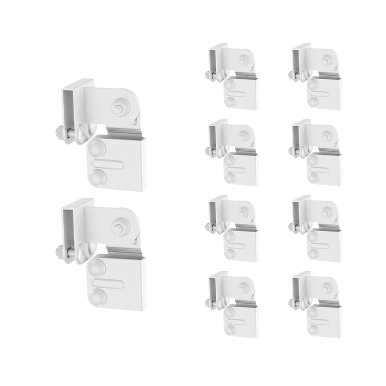 Side Swivel Splice Kit for 1.5 in Cable Runway Stringer, 5 Pair, White