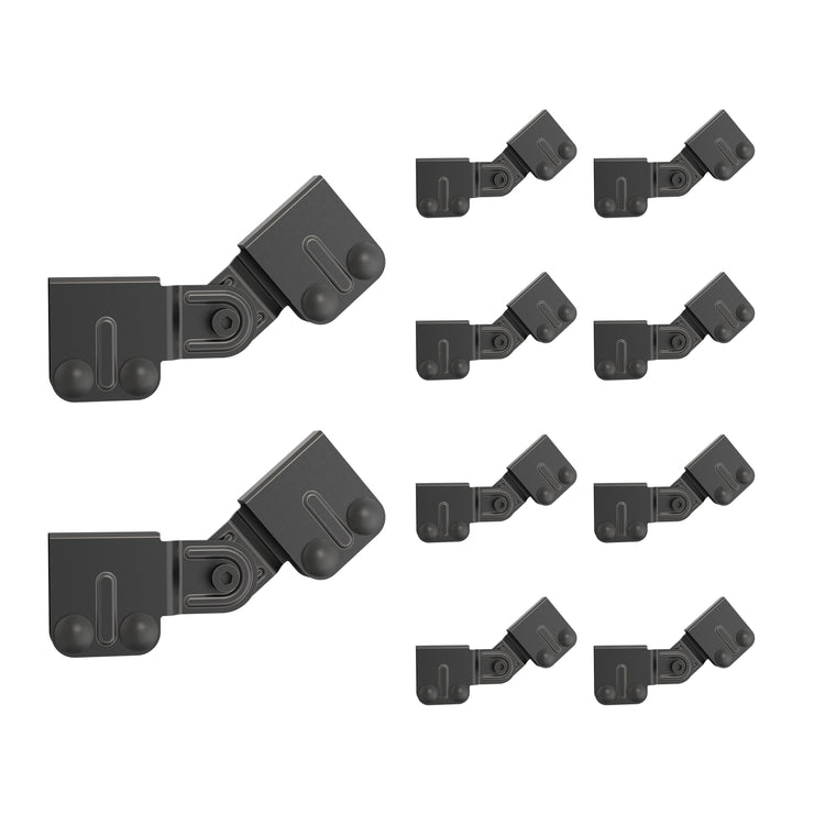 Adjustable Swivel Butt-Splice Kit for 1.5 in Cable Runway Stringer, 5Pair, Black