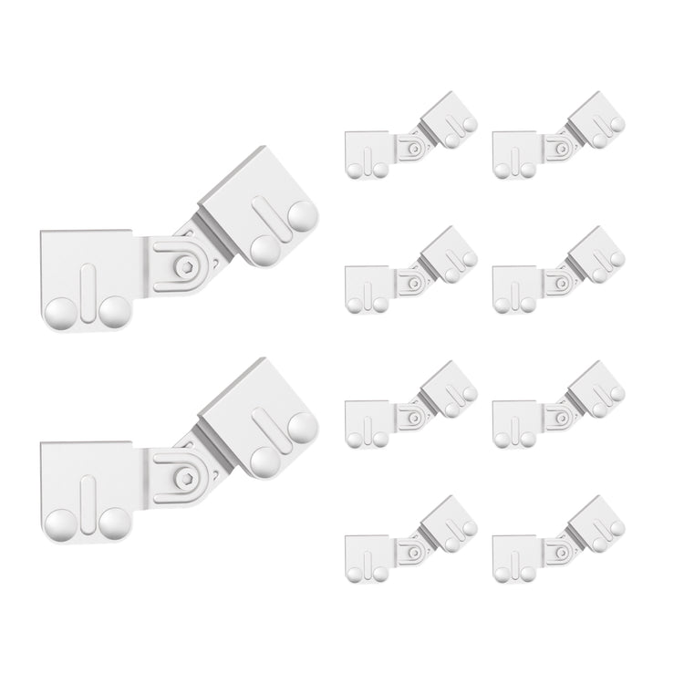 Adjustable Swivel Butt-Splice Kit for 1.5 in Cable Runway Stringer, 5 Pair, White